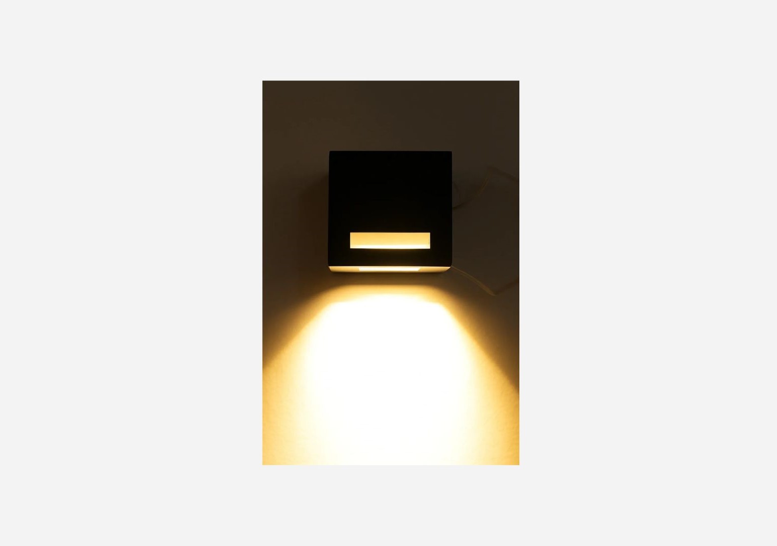 Aplique de Pared Exterior Cubo