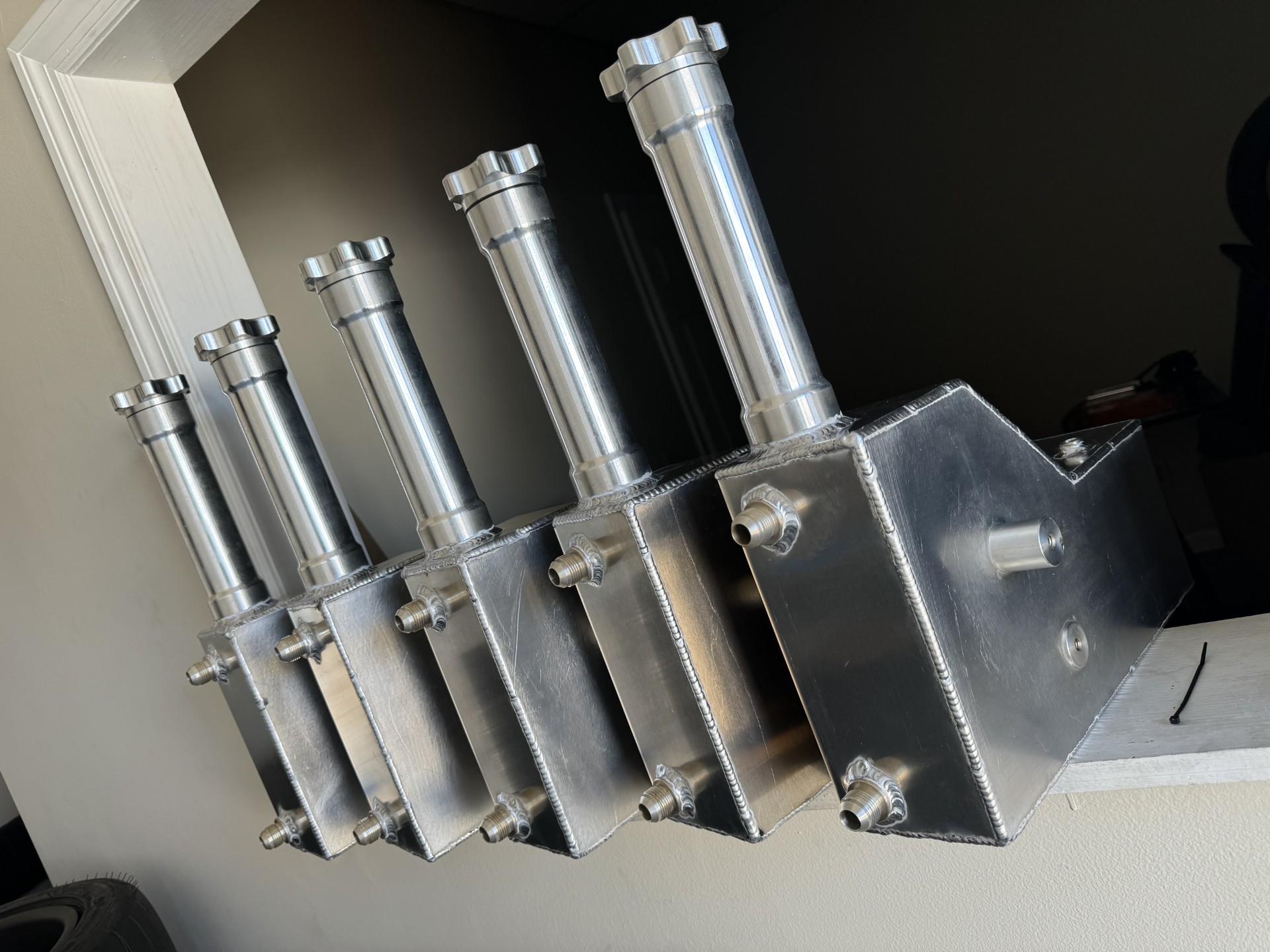 supercharger heat exchanger tank