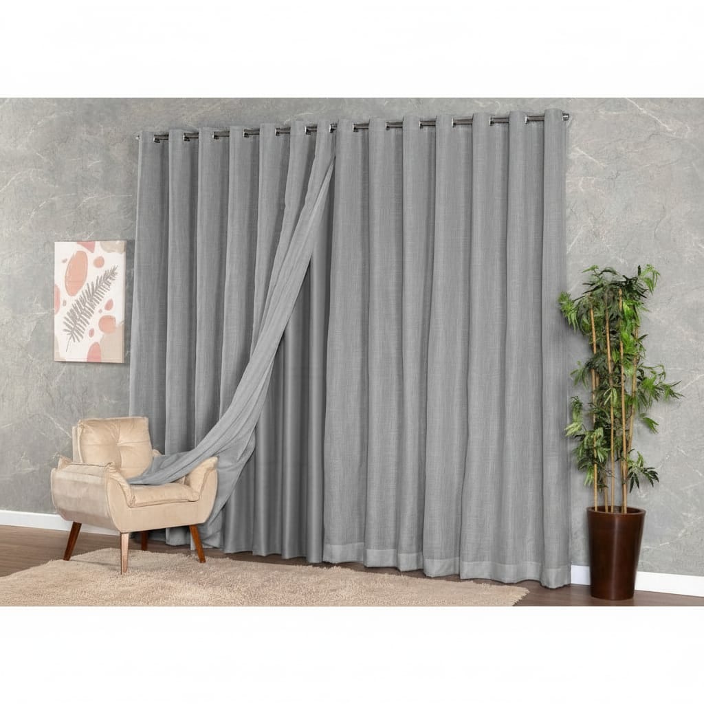 Cortina cinza moderna
