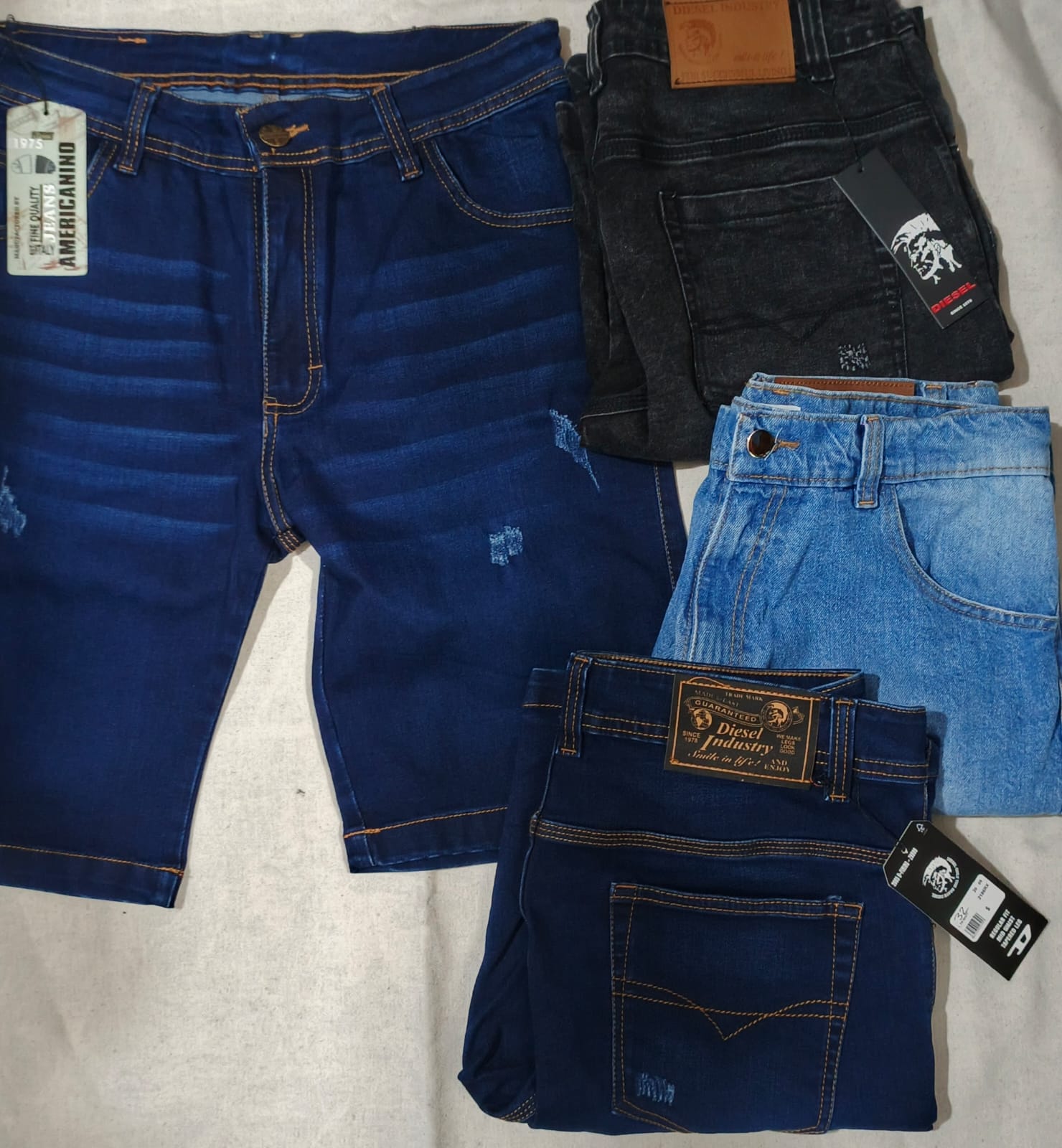 Lote bermudas de mezclilla