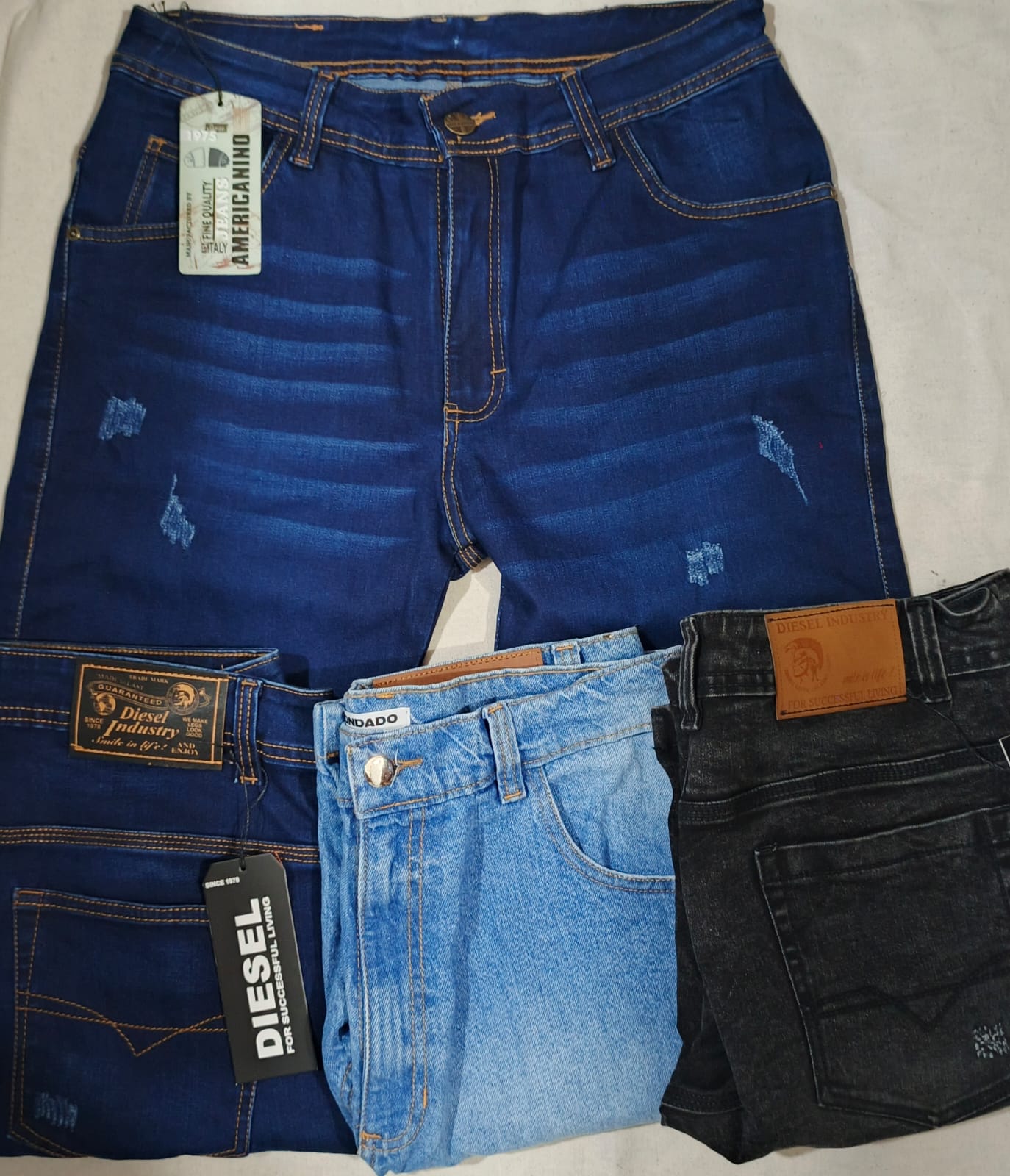 Lote bermudas de mezclilla