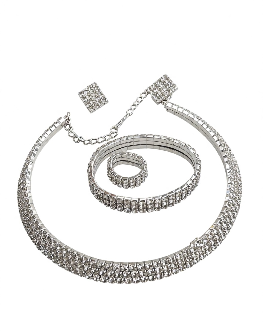 Rhinestone Jewelry Set