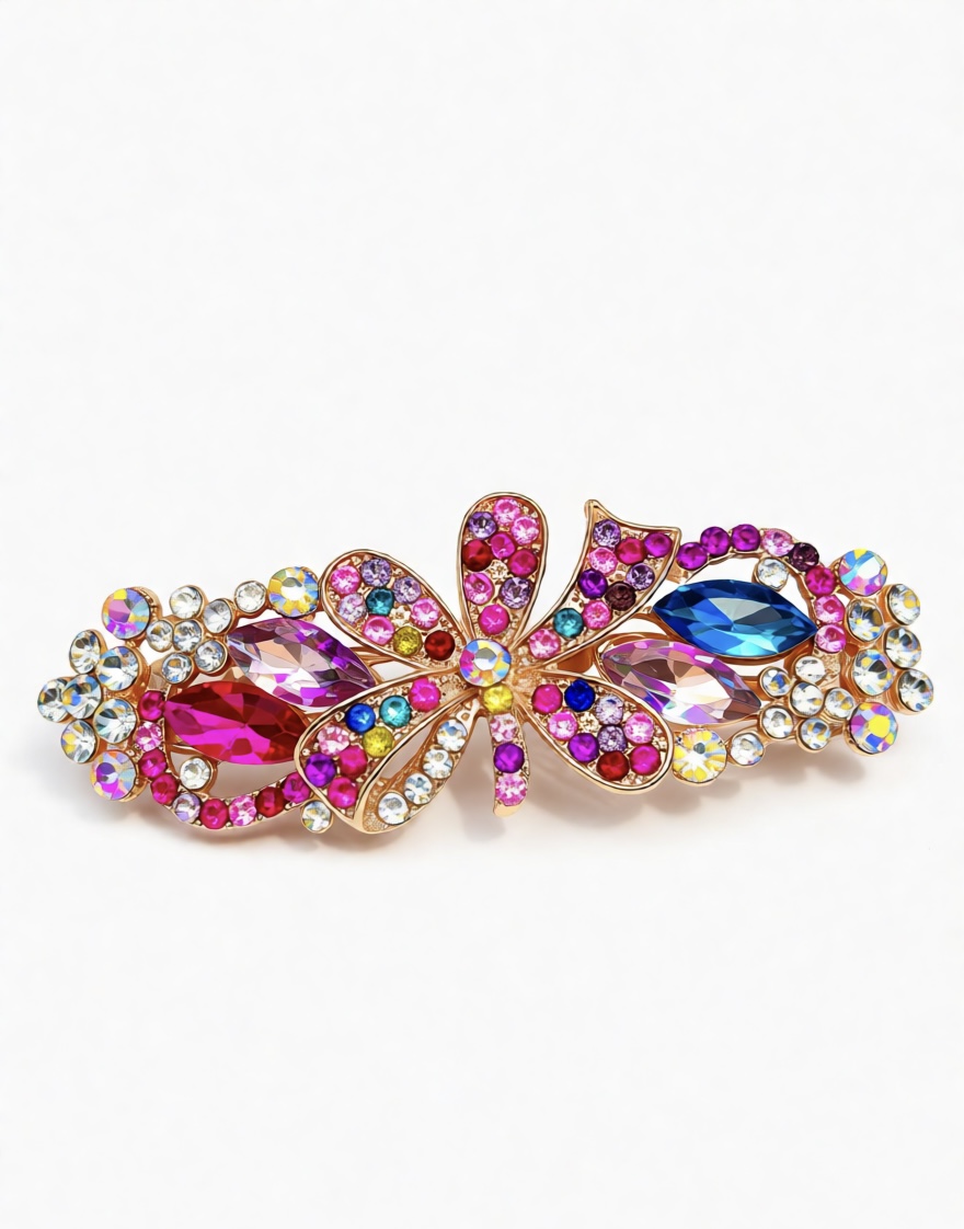 Colorful Gemstone Hair Clip