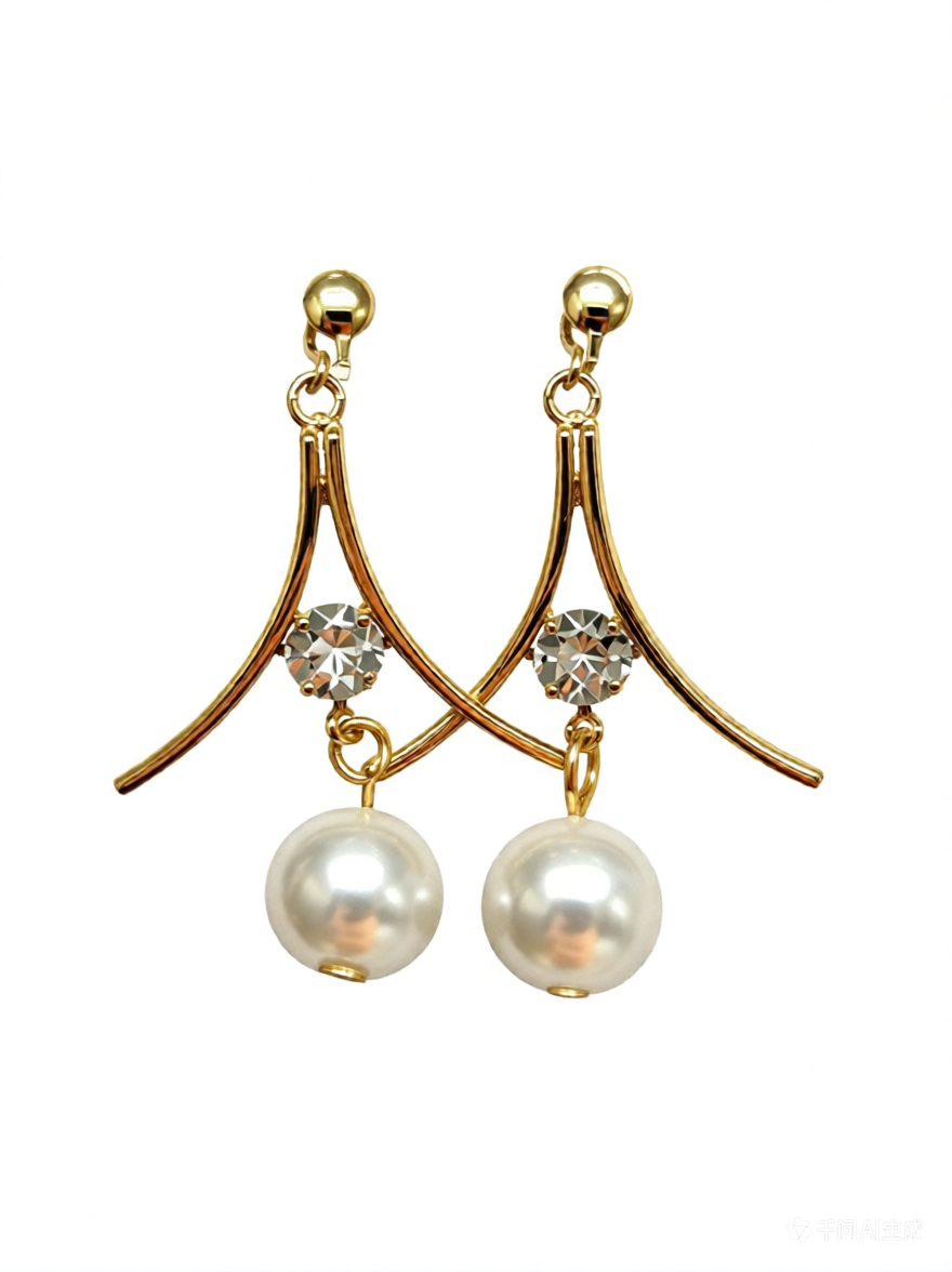 Elegant Pearl Drop Earrings - Minimum Order: 20 Dozen 