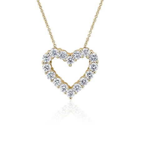 Diamond Heart Pendant Necklace
