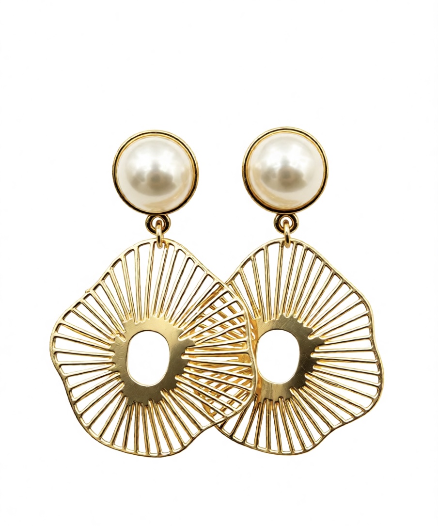 Elegant Gold Crystal Earrings - Minimum Order: 20 Dozen 