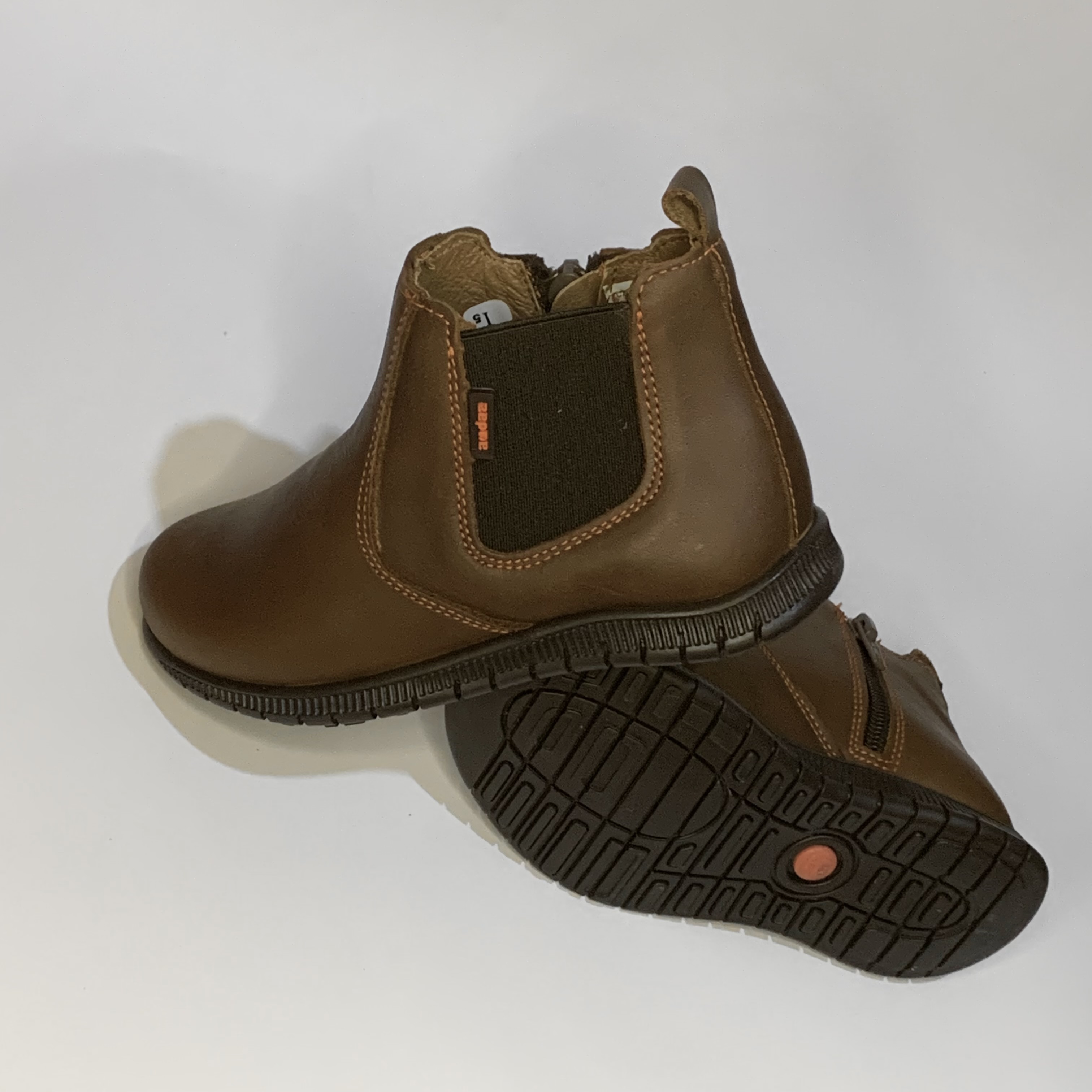 Botín casual de piel café AUDAZ