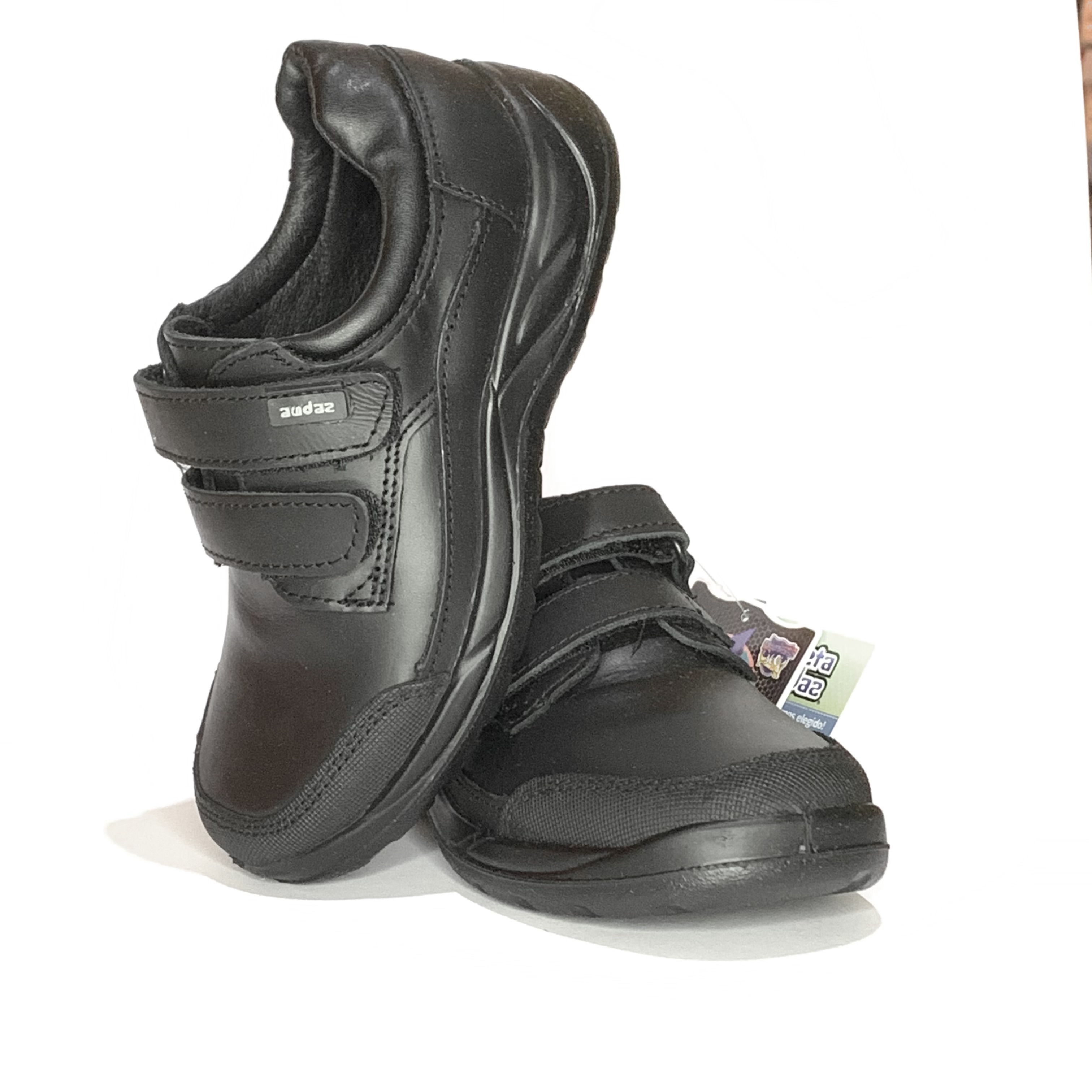 Zapato escolar negro con velcro AUDAZ