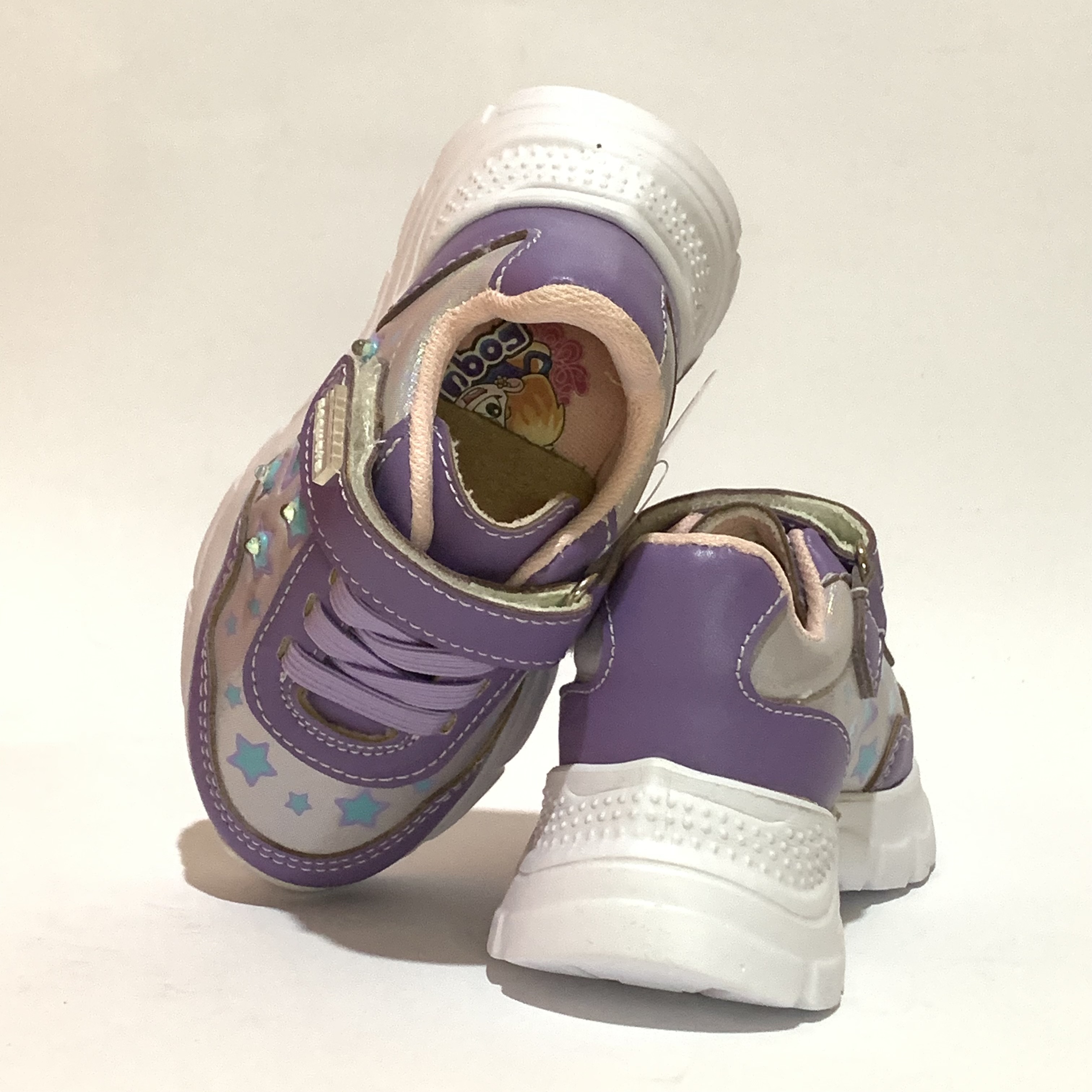 Tenis morados con luces COQUETA