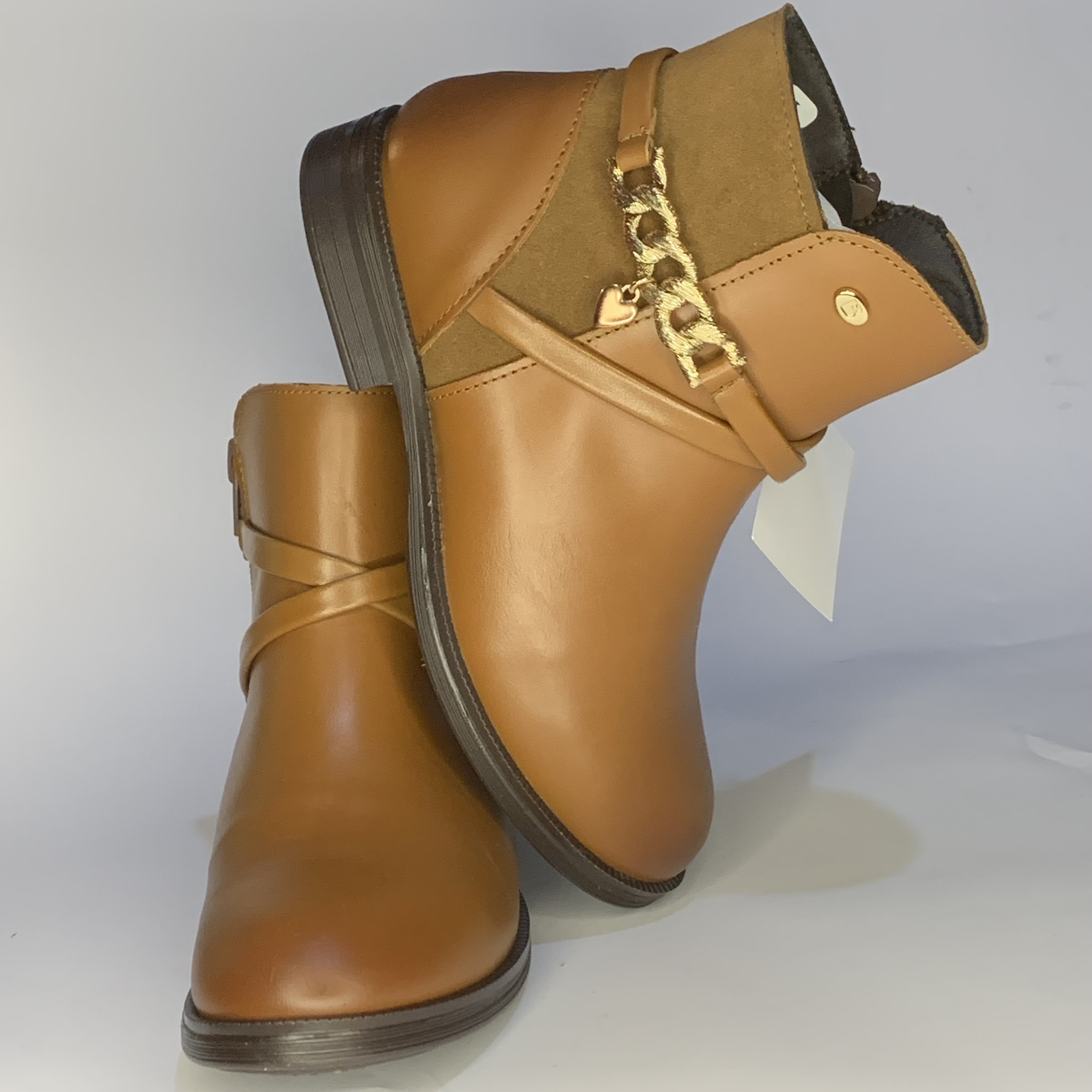 Botines miel COQUETA