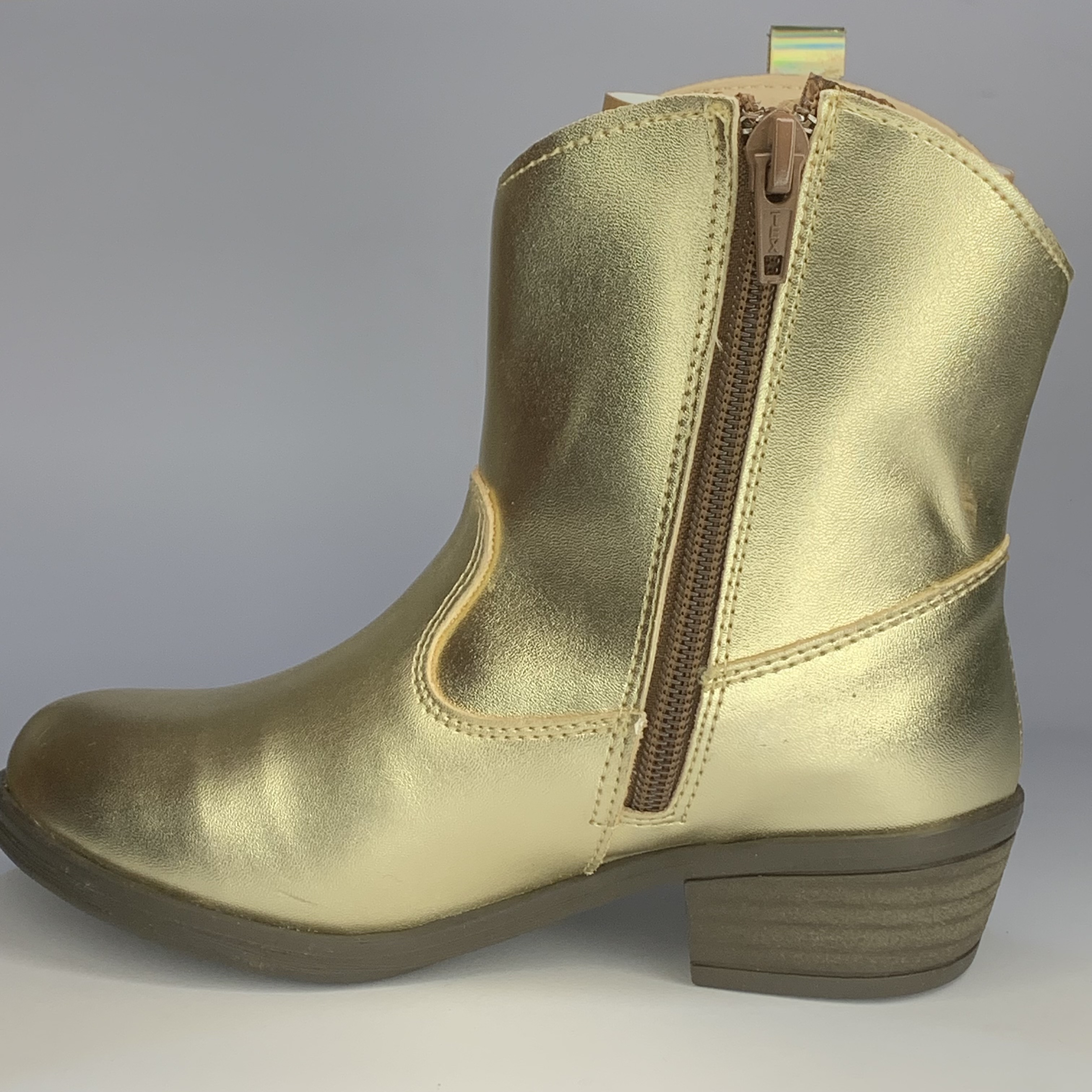 Bota dorada vaquera con estrellas JAKUNA