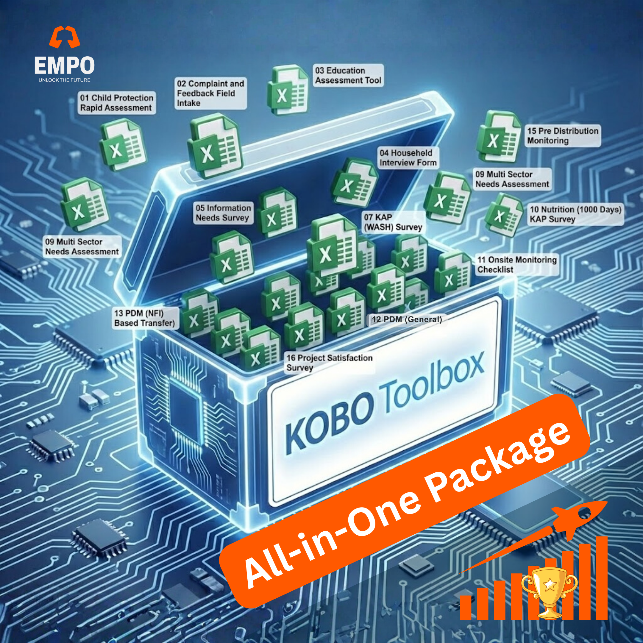 KoboToolbox XLS Forms Package (23 Ready-to-Use Forms)