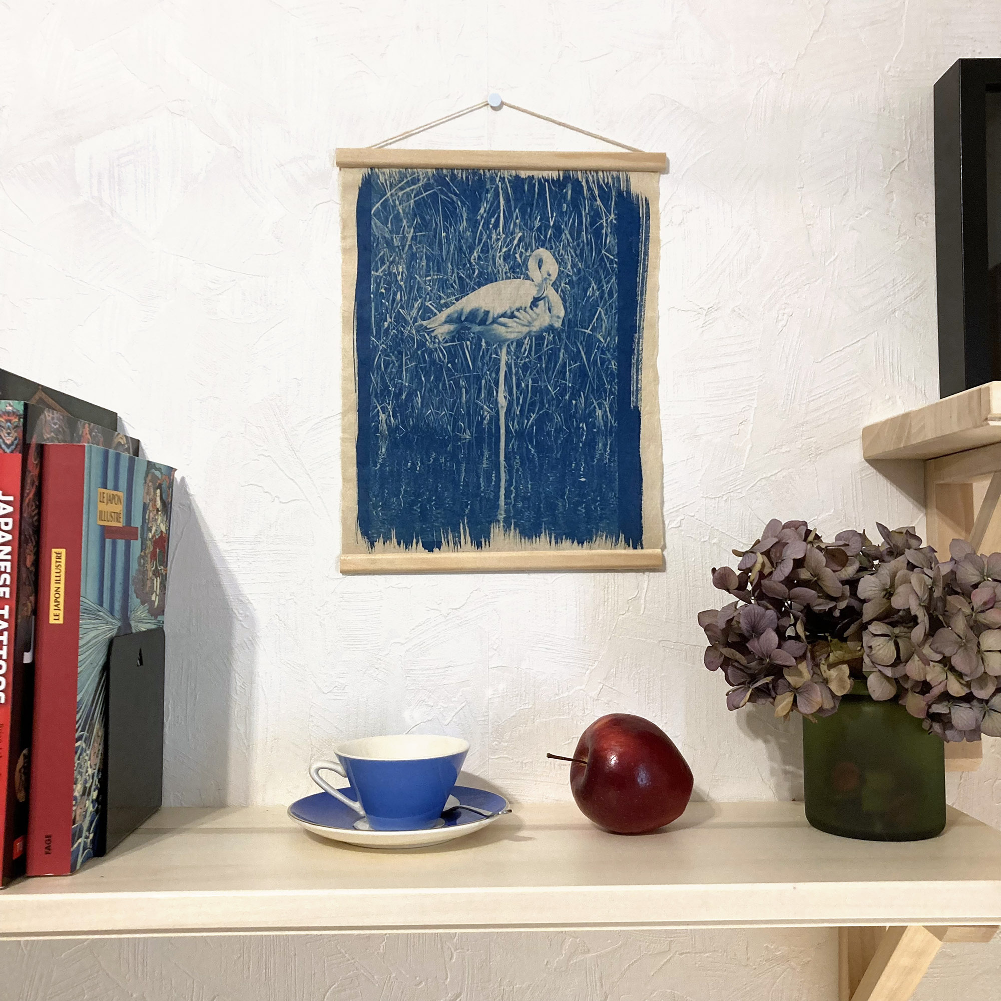 Cyanotype « Le flamant rose »