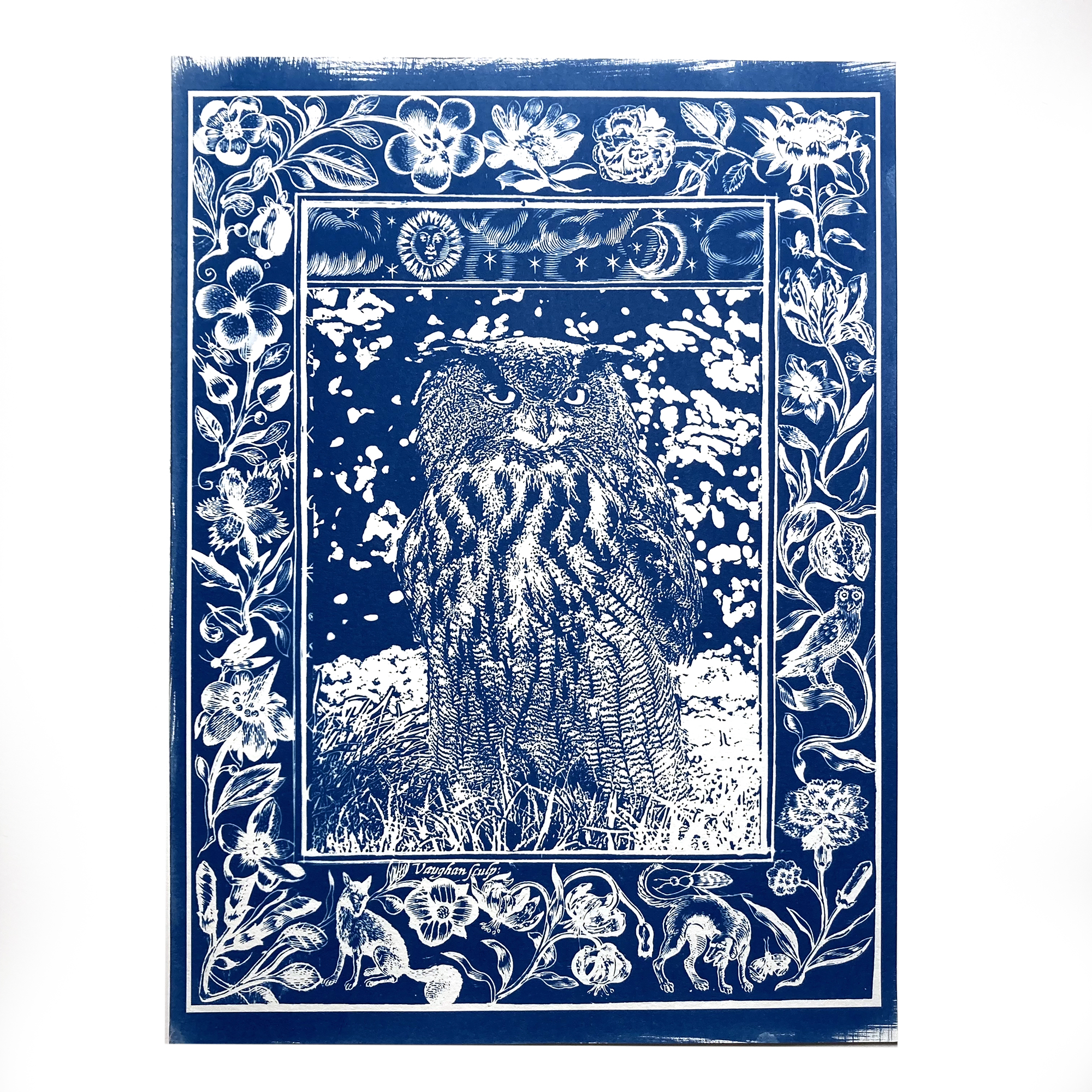 Cyanotype Le grand-duc alchimiste