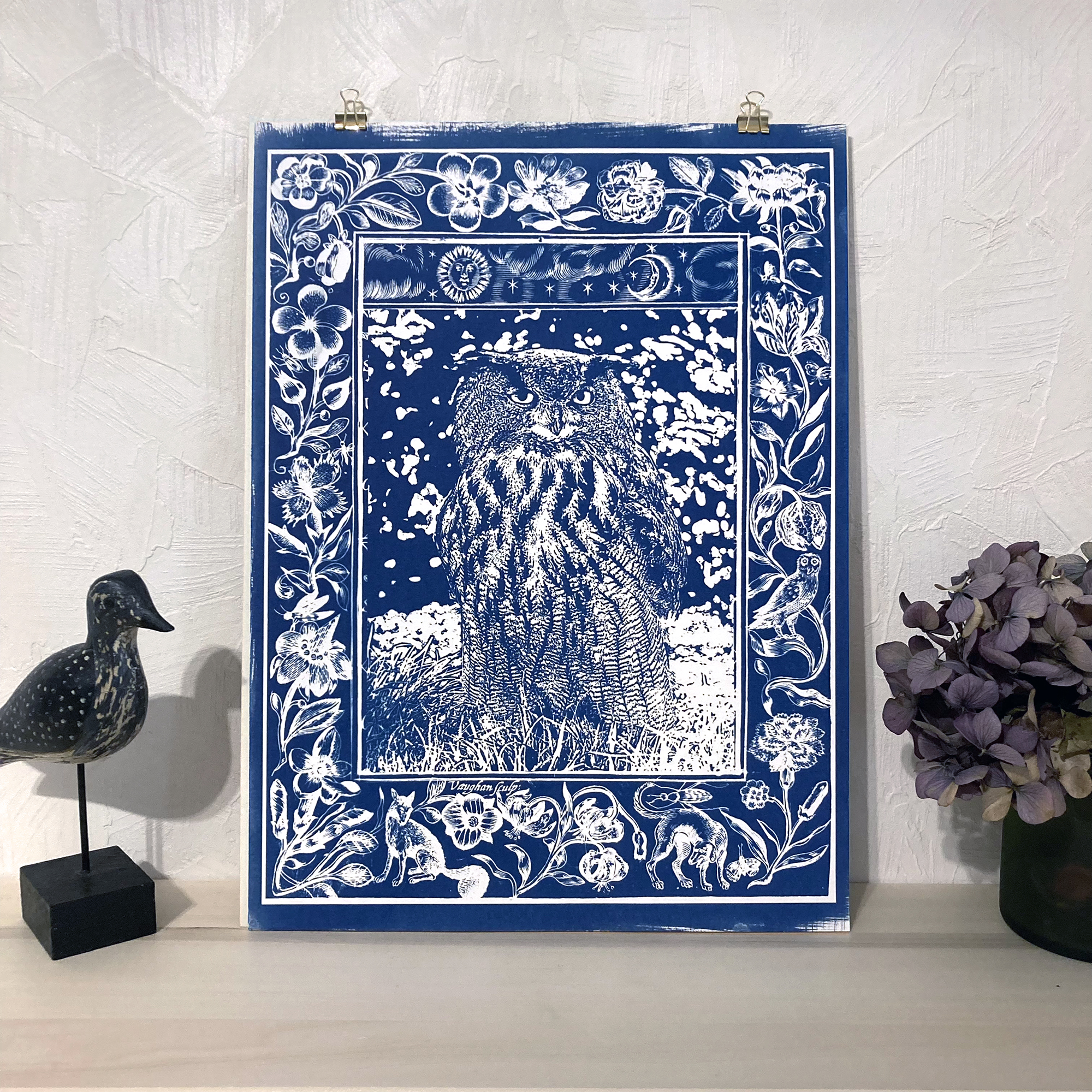 Cyanotype Le grand-duc alchimiste