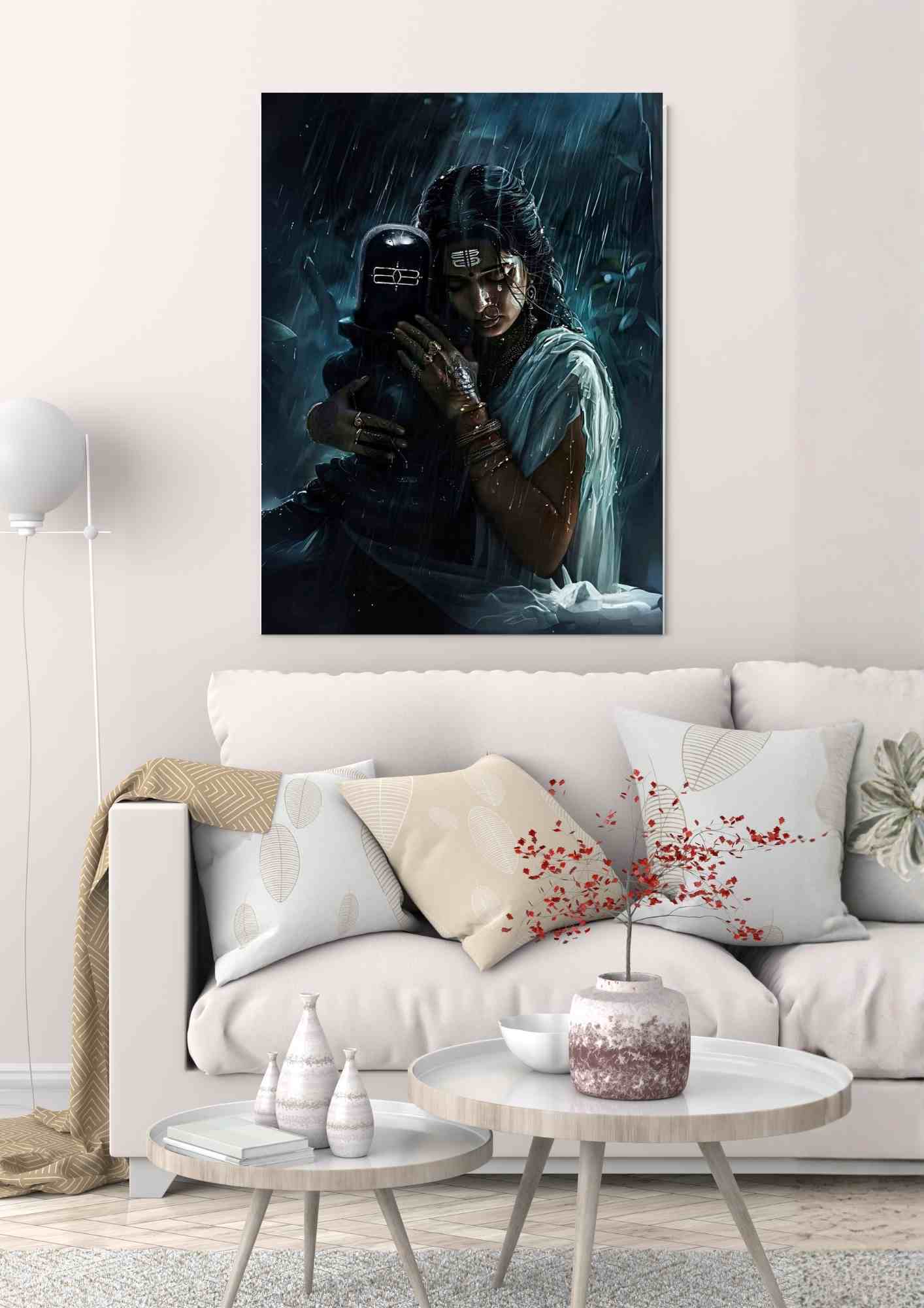Romantic Rainfall Canvas Wall Art