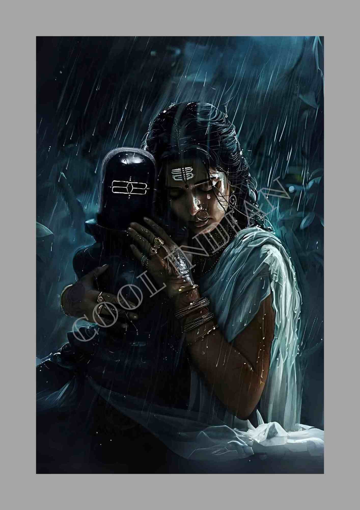 Romantic Rainfall Canvas Wall Art