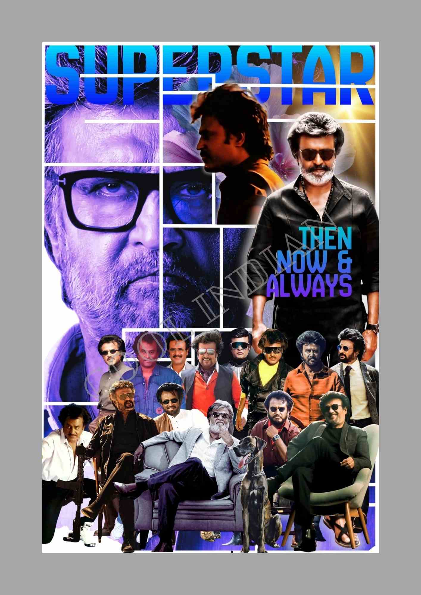 Superstar Collage Art Poster