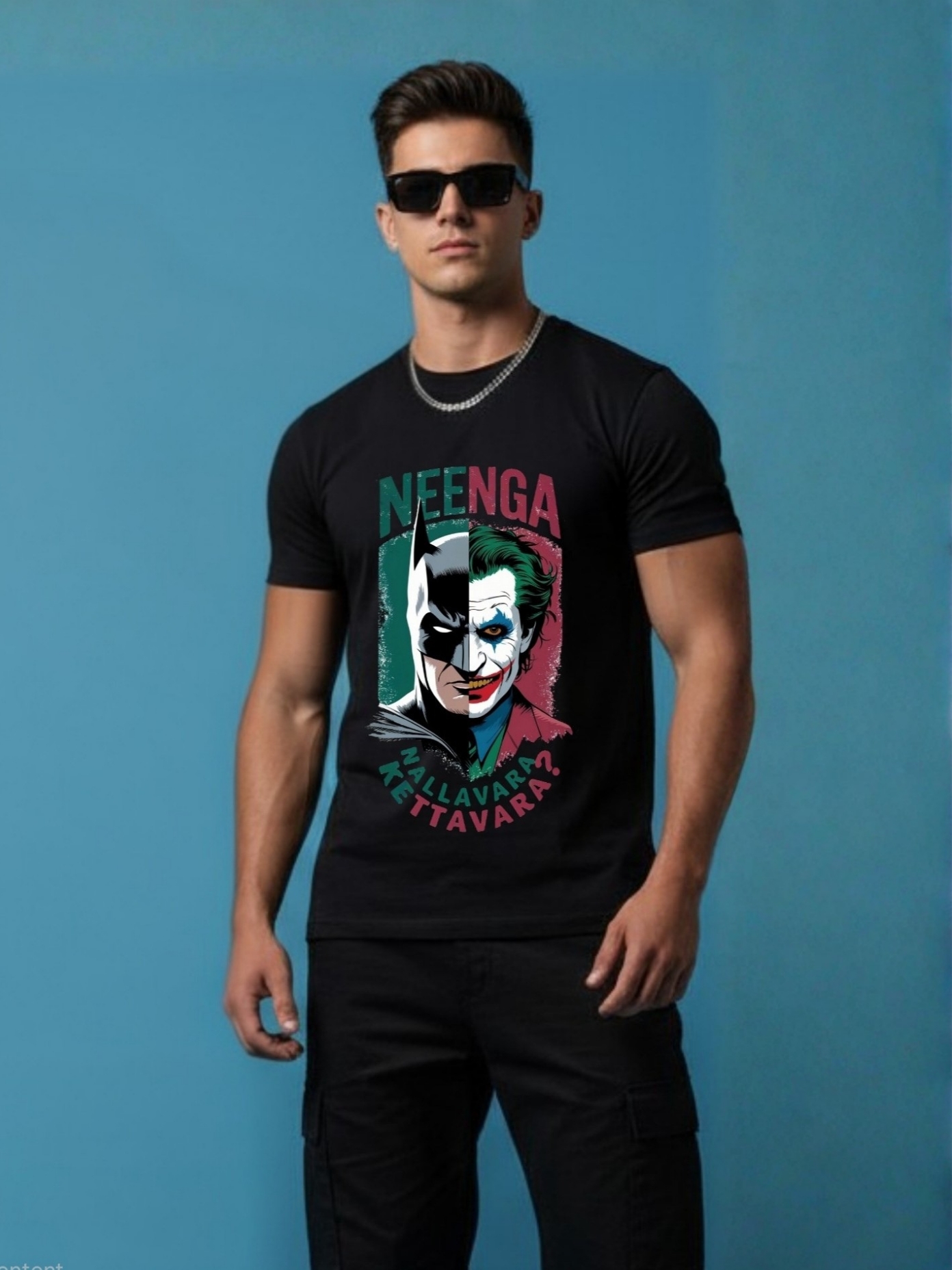 Batman Joker Themed Unisex Graphic T-Shirt