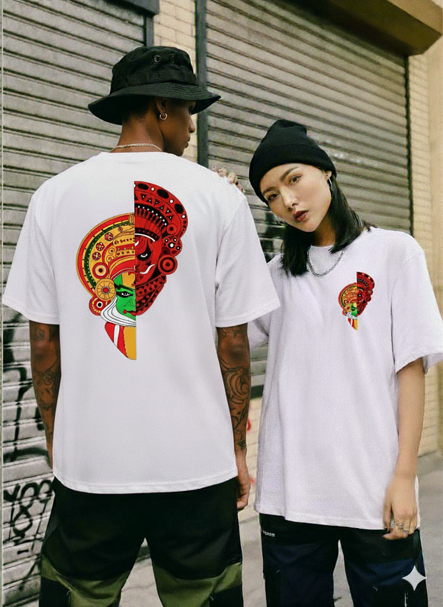 Kathakali and Theyyam Graphic Unisex T-Shirt