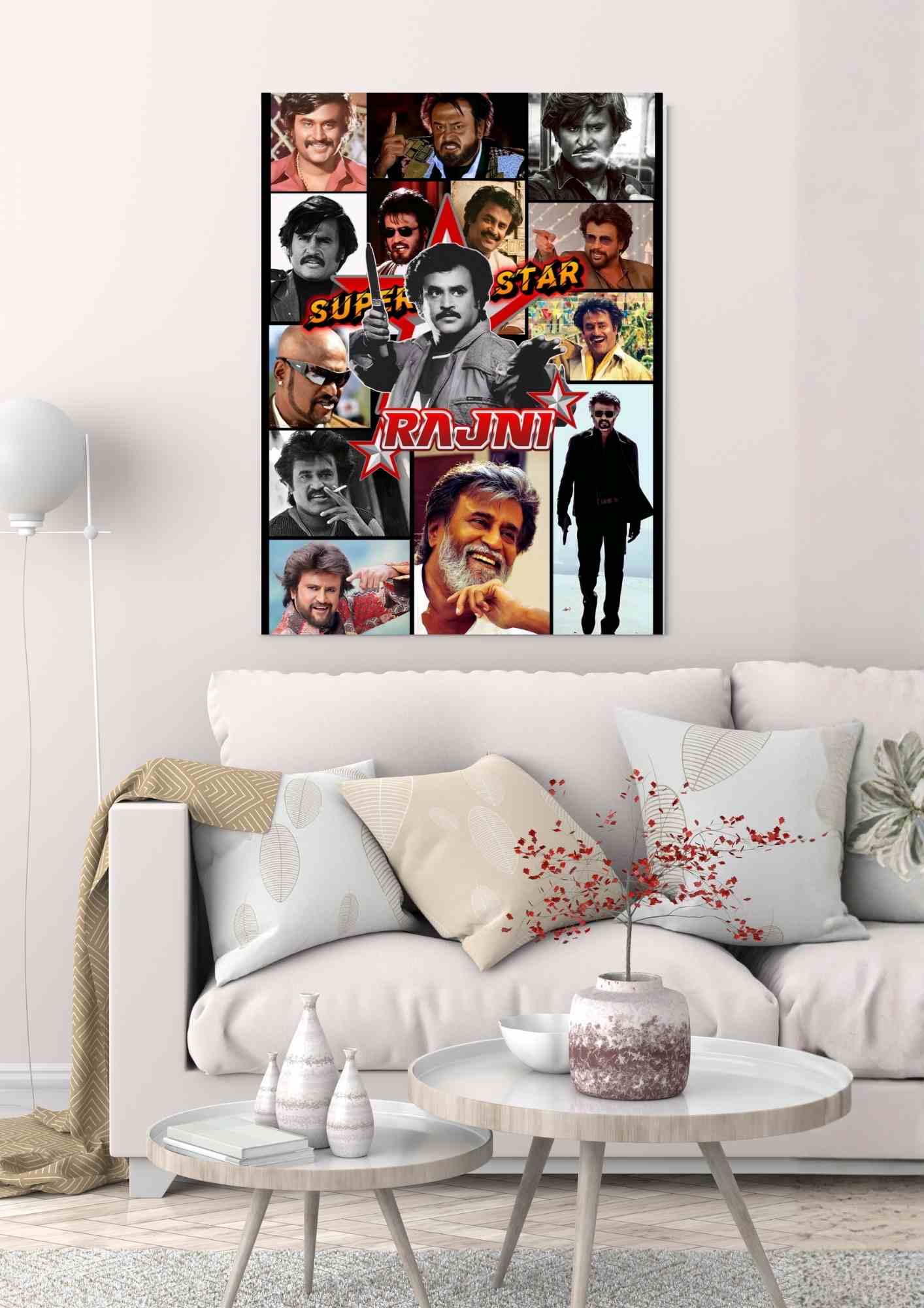Superstar Rajinikanth Collage Wall Art