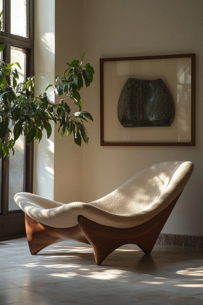 Modern Sculptural Lounge Chair