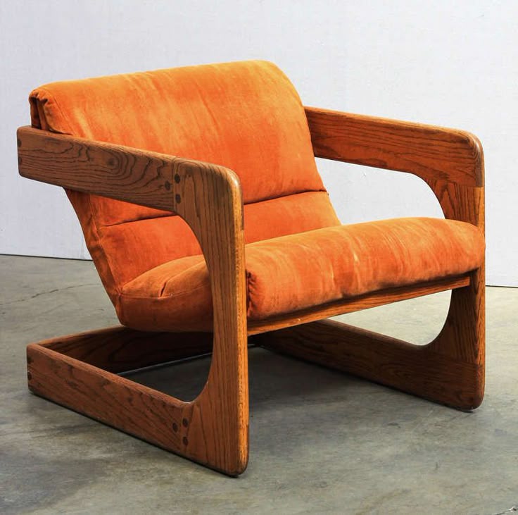 Vintage Orange Lounge Chair
