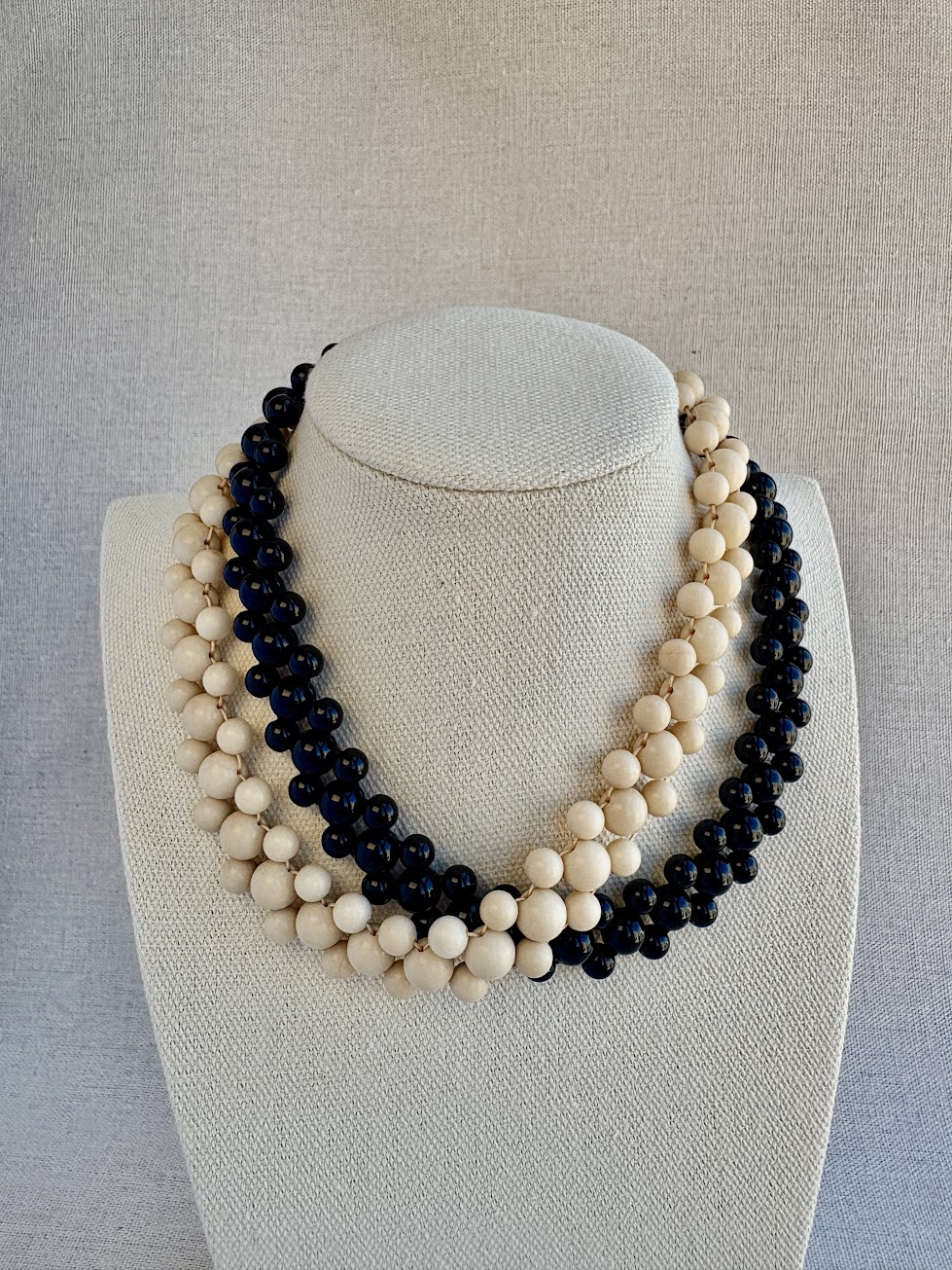 Elegant Black Bead Necklace