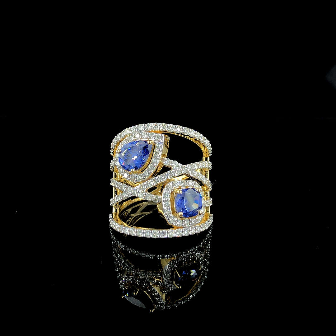 Elegant Sapphire and Diamond Ring