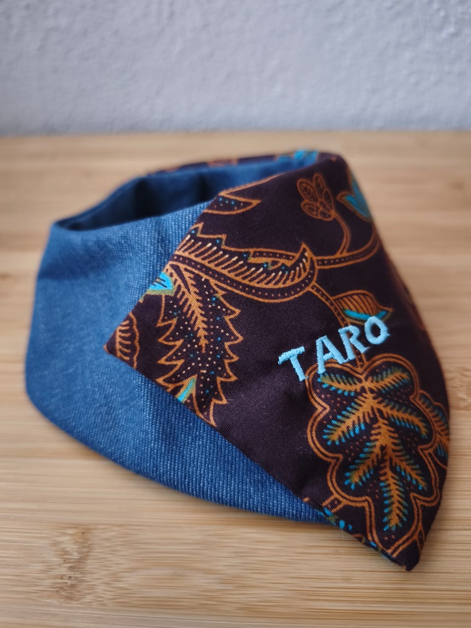 Denim x Batik Pet Bandana