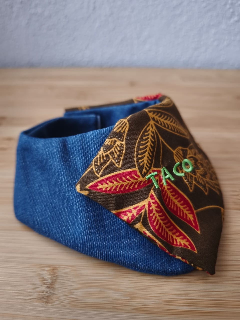 Denim x Batik Pet Bandana