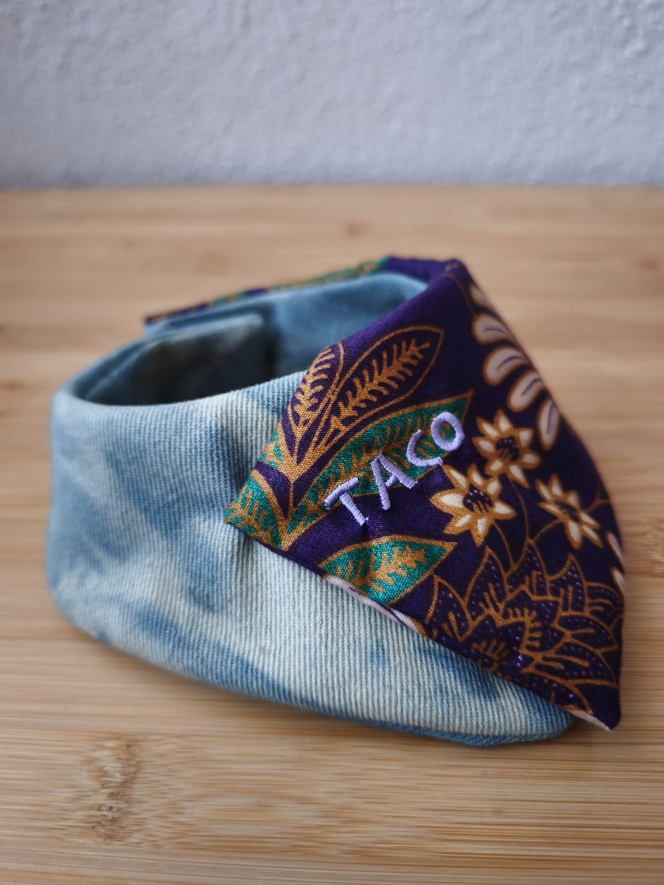 Denim x Batik Pet Bandana