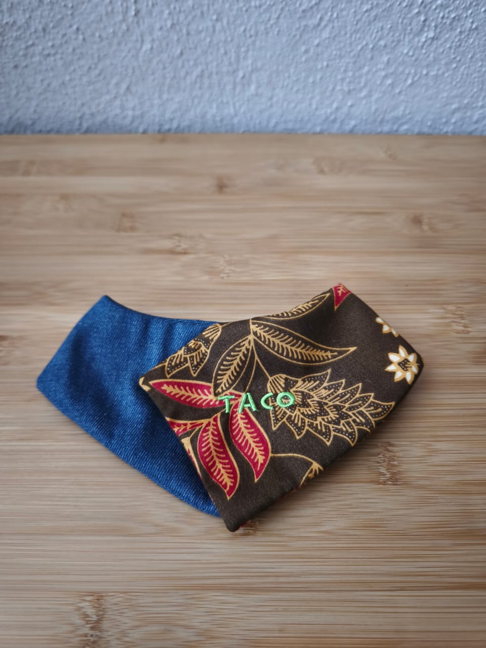 Denim x Batik Pet Bandana