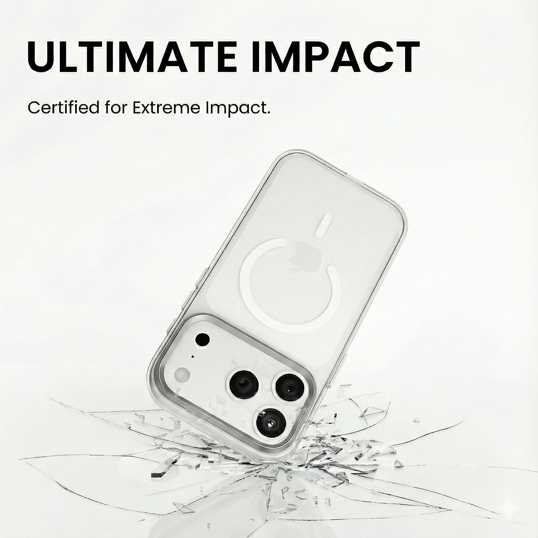 CASEOGEN Ultra-Clear TPU Case for iPhone 14 Pro – Shockproof Corners, UV Anti-Yellow Coating, Slim & Durable Design