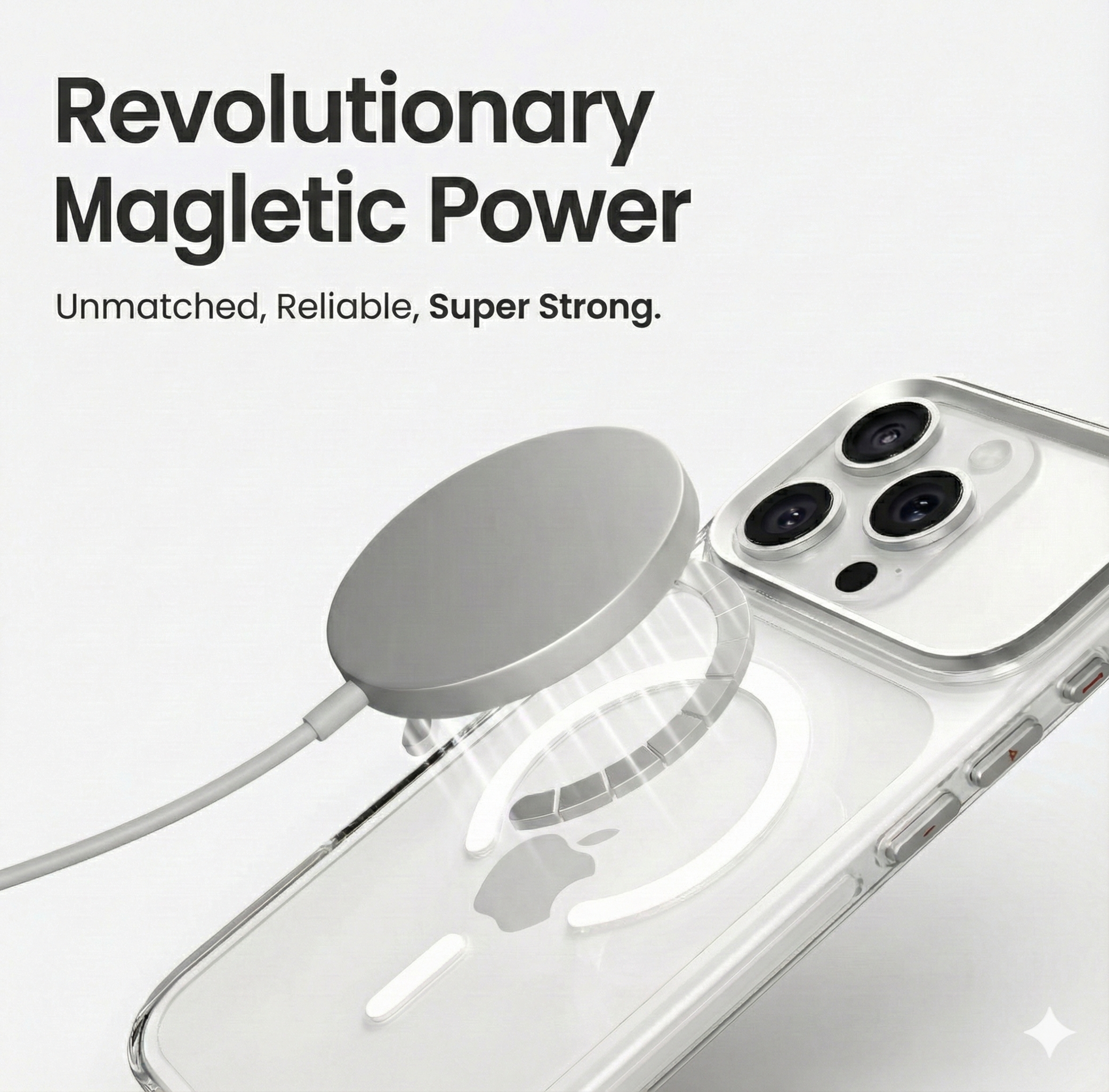 CASEOGEN Ultra-Clear TPU Case for iPhone 16 Pro – Shockproof Corners, UV Anti-Yellow Coating, Slim & Lightweight Design