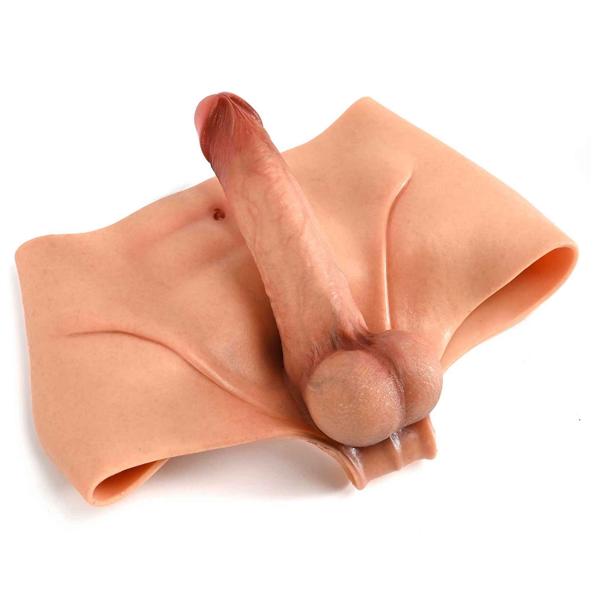 Silicone Realistic Strap-On Bendable Dildo Briefs – Transgender Wear