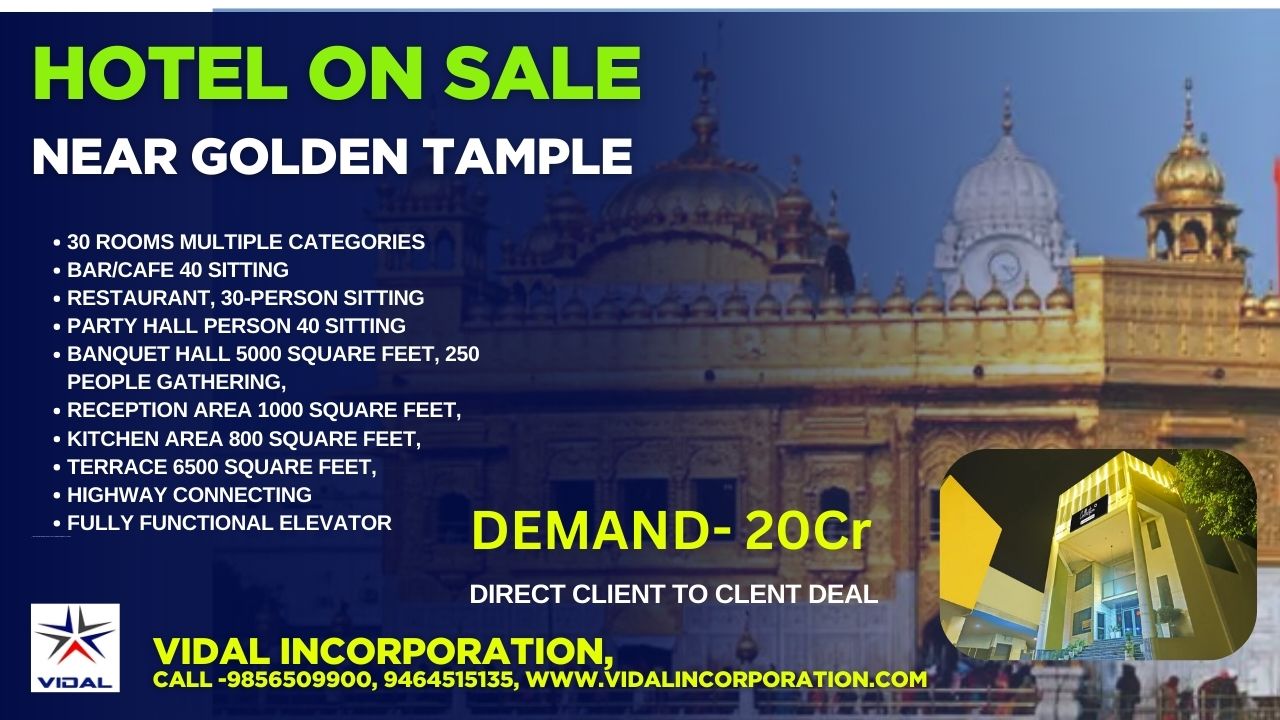 Hotel for Sale Near Golden Temple