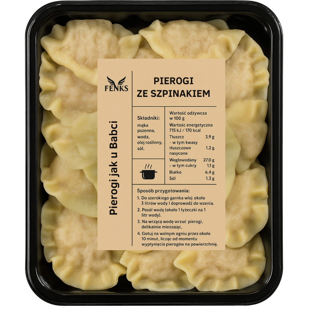 Pierogi ze szpinakiem