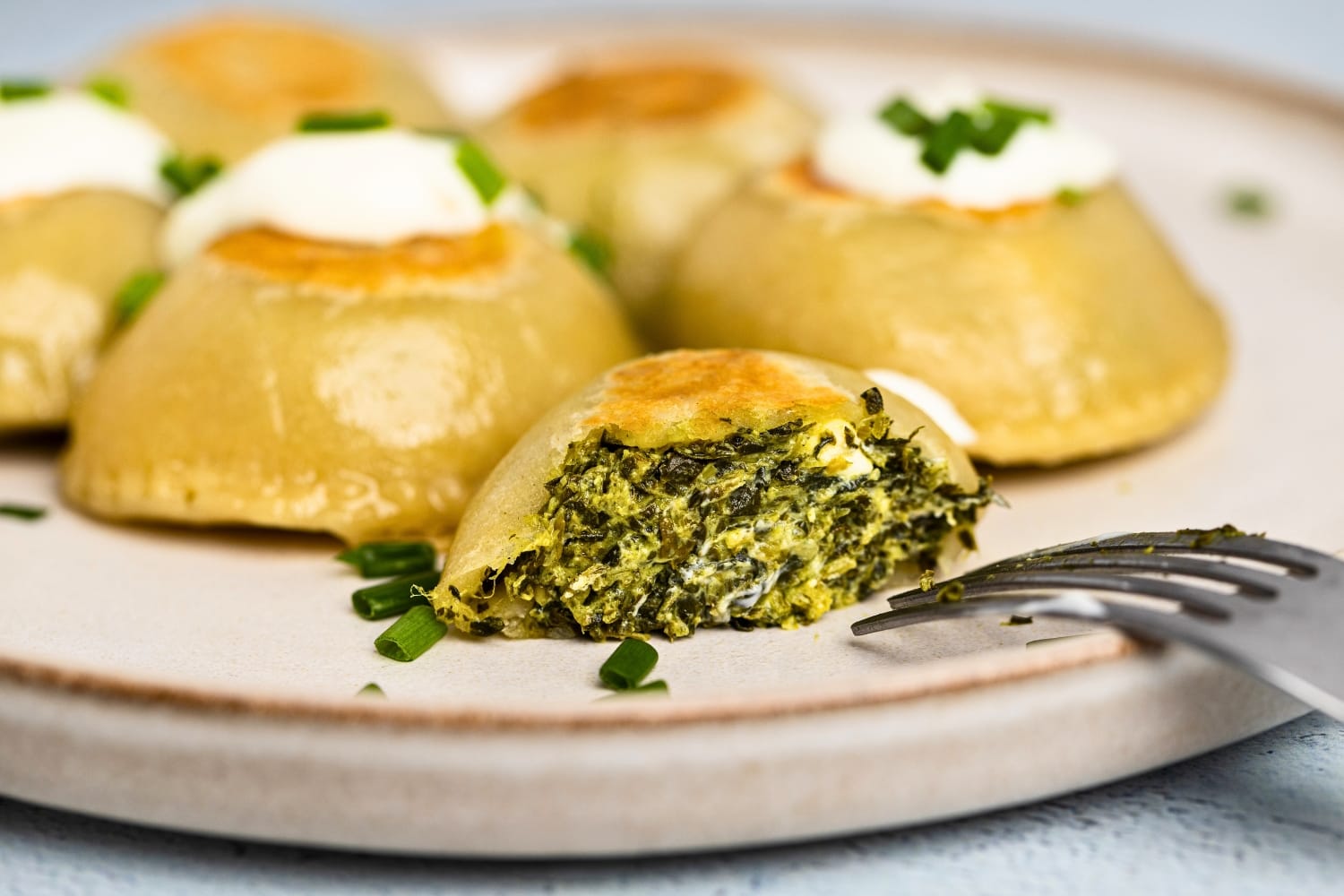 Pierogi ze szpinakiem