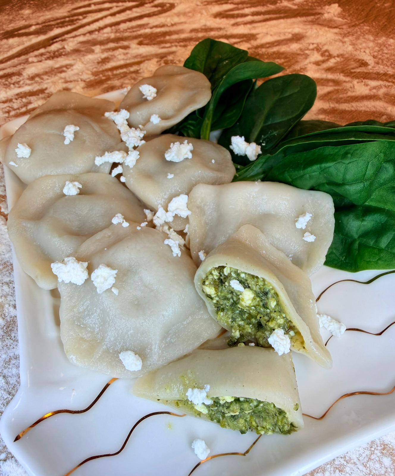 Pierogi ze szpinakiem