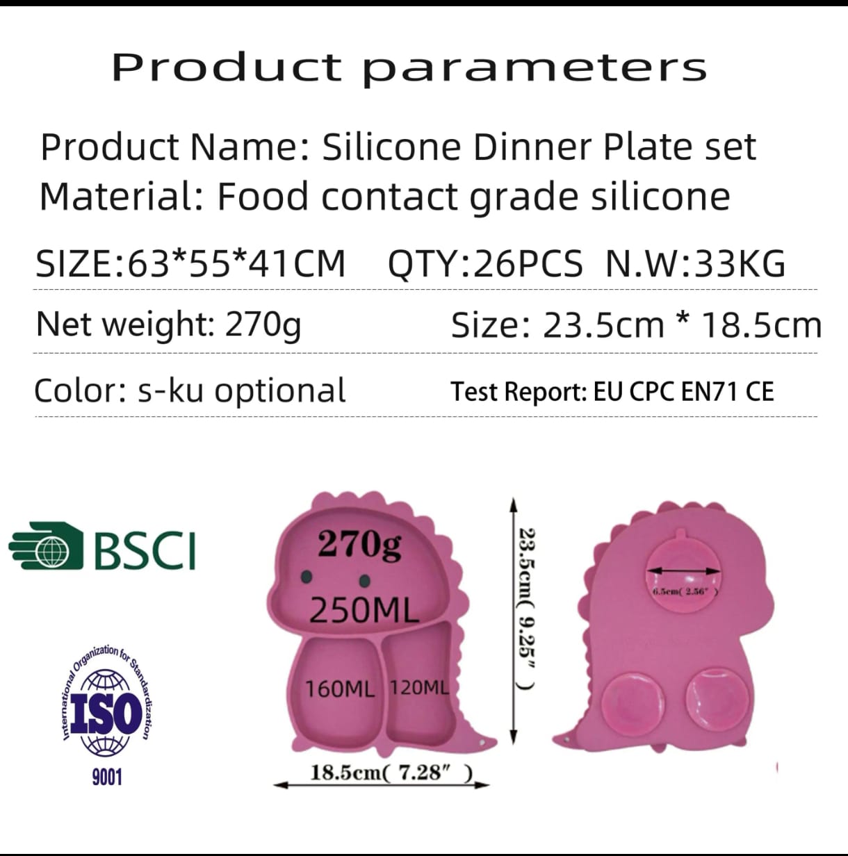 Kids Silicon Table Set 