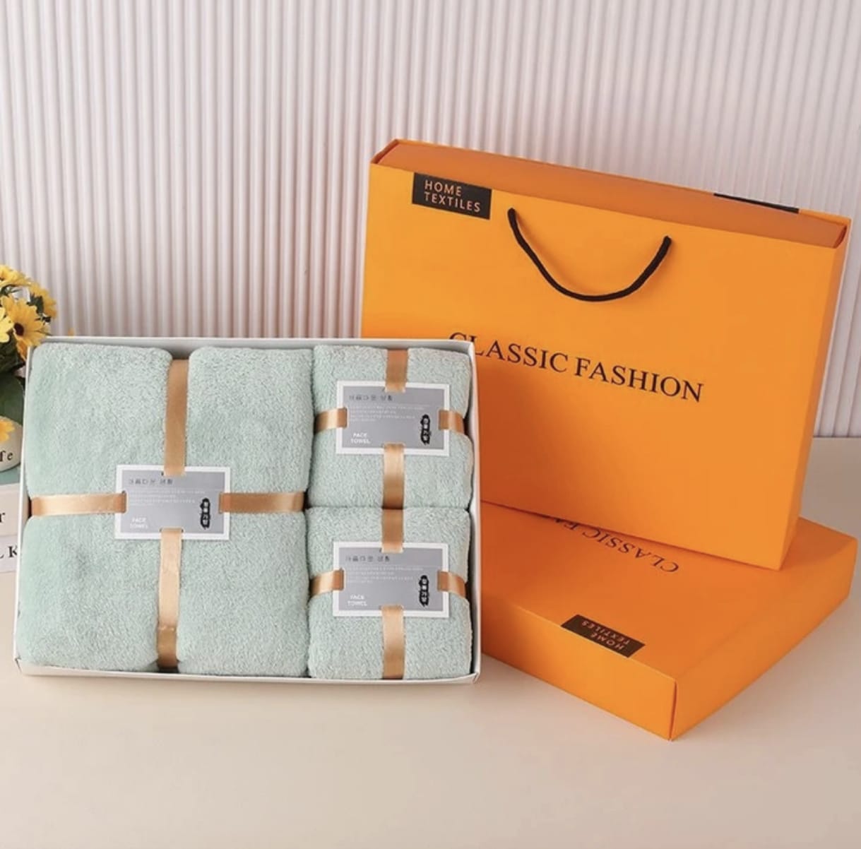 Coral Velvet Microfiber Bath Towel Set 3- Pieces / Baby, Beach bath Towel