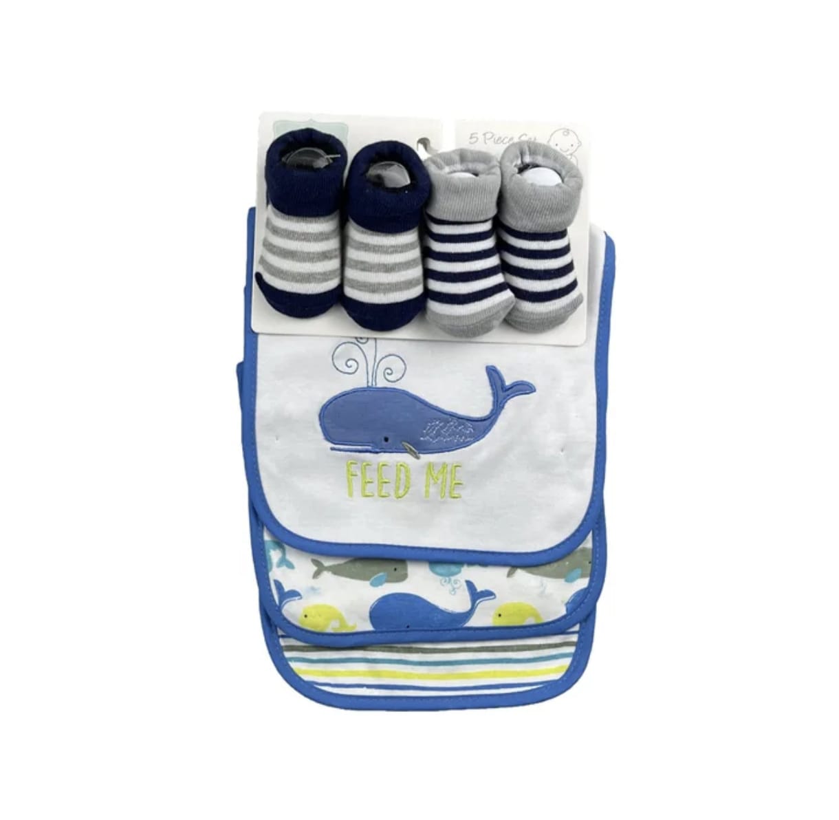 Baby Bib and Sock Gift Set