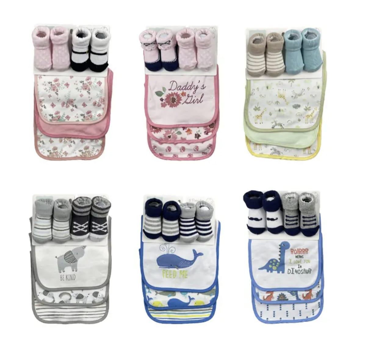 Baby Bib and Sock Gift Set