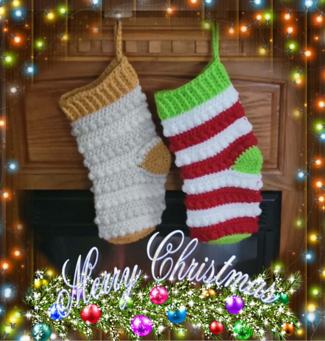 Bella Stitch Striped Stocking,