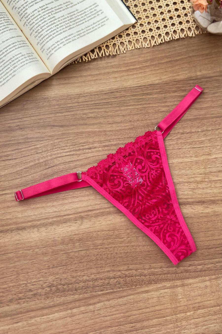 Calcinha fio string com detalhes