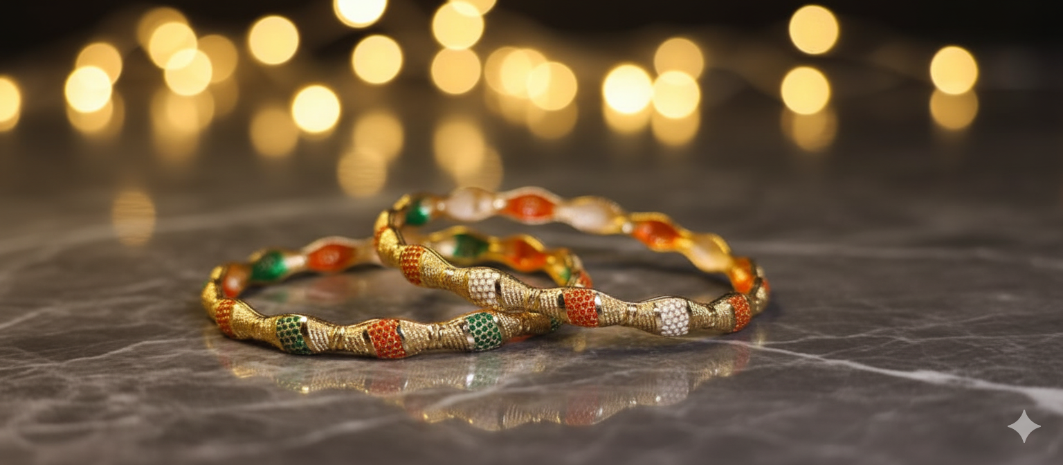 Elegent Gold Plated Bangles