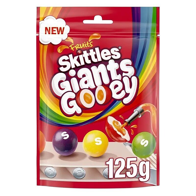 Dražė SKITTLES GIANTS GOOEY, 125g