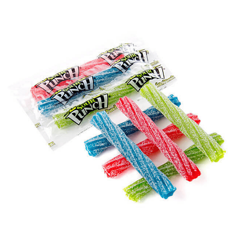 Kramtomas saldainis SOUR PUNCH TWISTS (ASSORTED), 10g