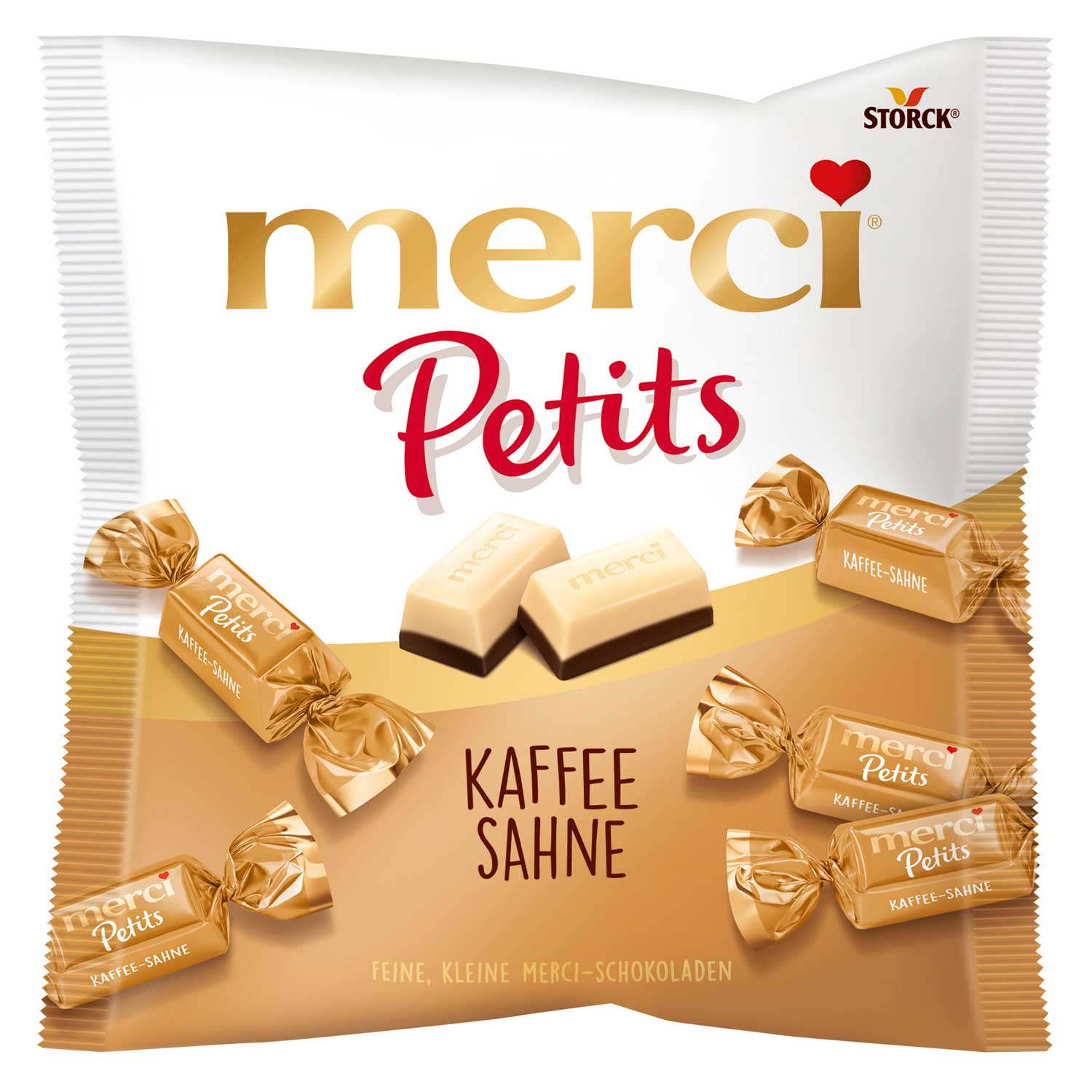Merci Petits Kavos ir grietinėlės skonio saldainiai, 125 g